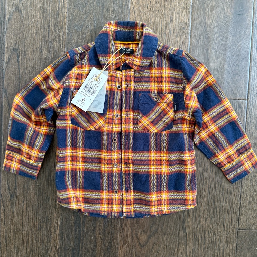 Noppies plaid NWT 12-18